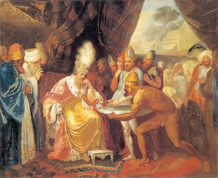 Franciszek Smuglewicz Scythian emissaries meeting with Darius Germany oil painting art